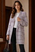 Open Front Midi Blazer