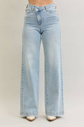 Judy Blue Retro Wide Criss-Cross Denim
