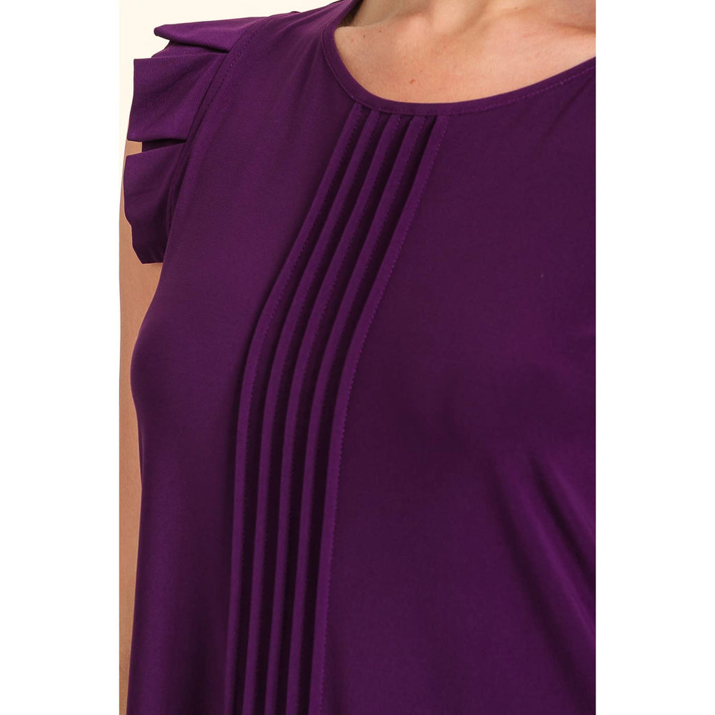 ITY PLEAT RUFFLE TANK