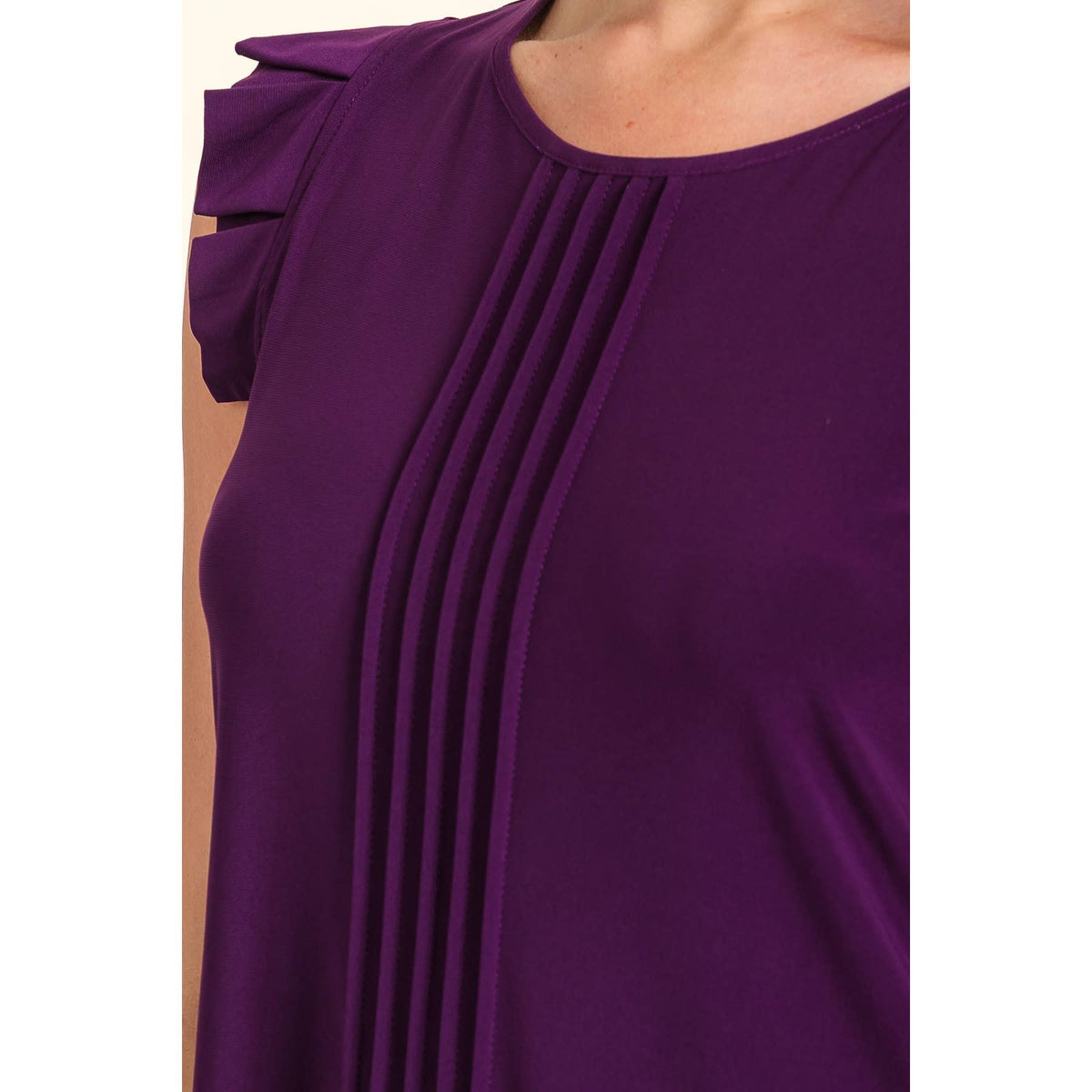 ITY PLEAT RUFFLE TANK