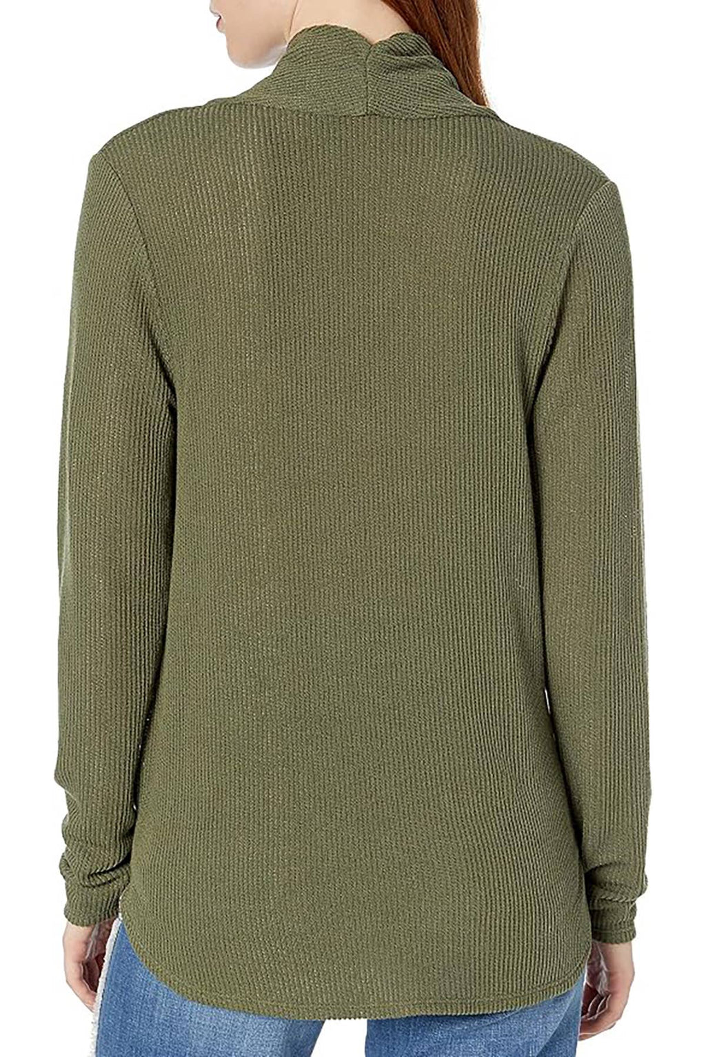 POINTELLE WRAP KNIT PULLOVER