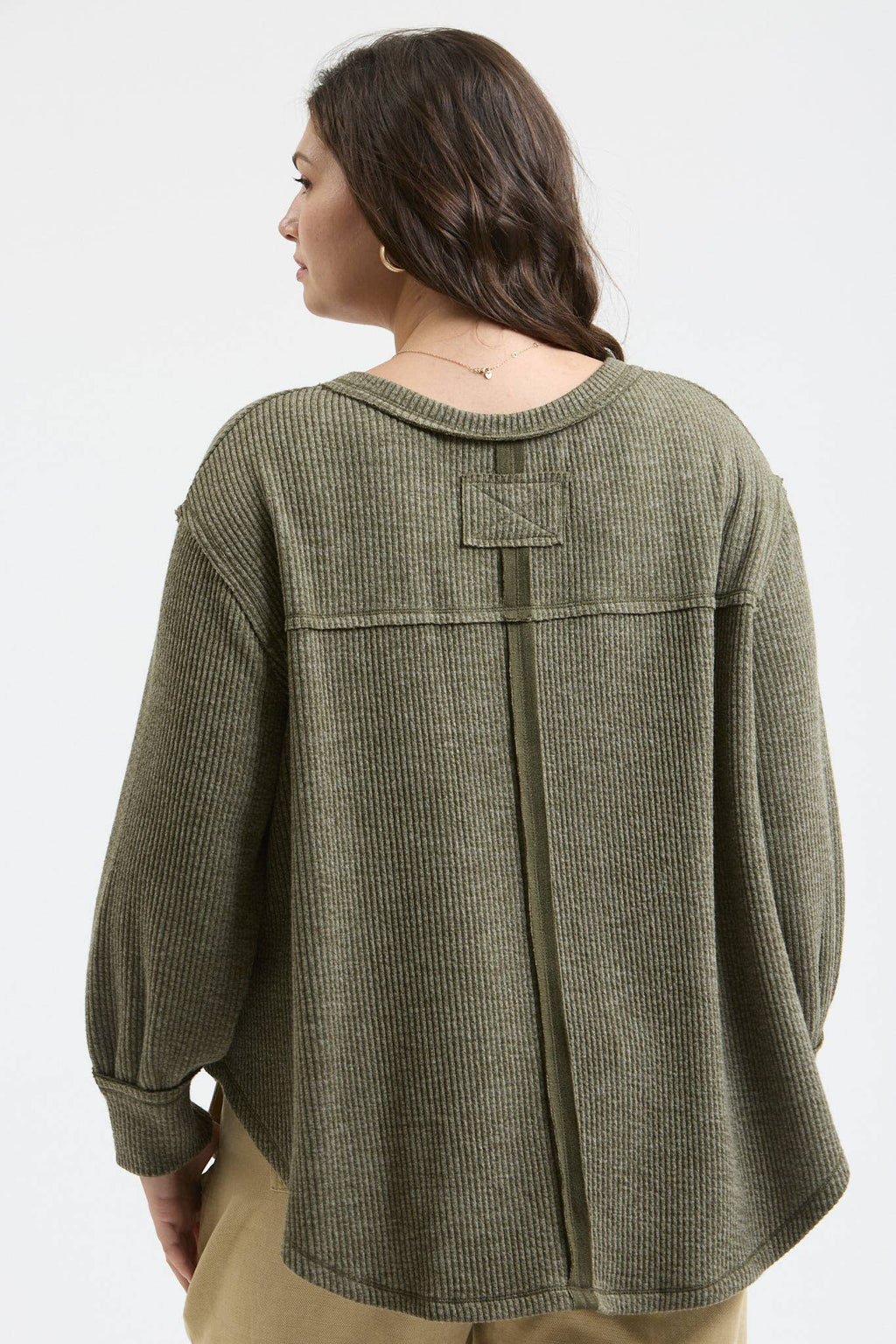 PLUS V NECK ASYMMETRICAL