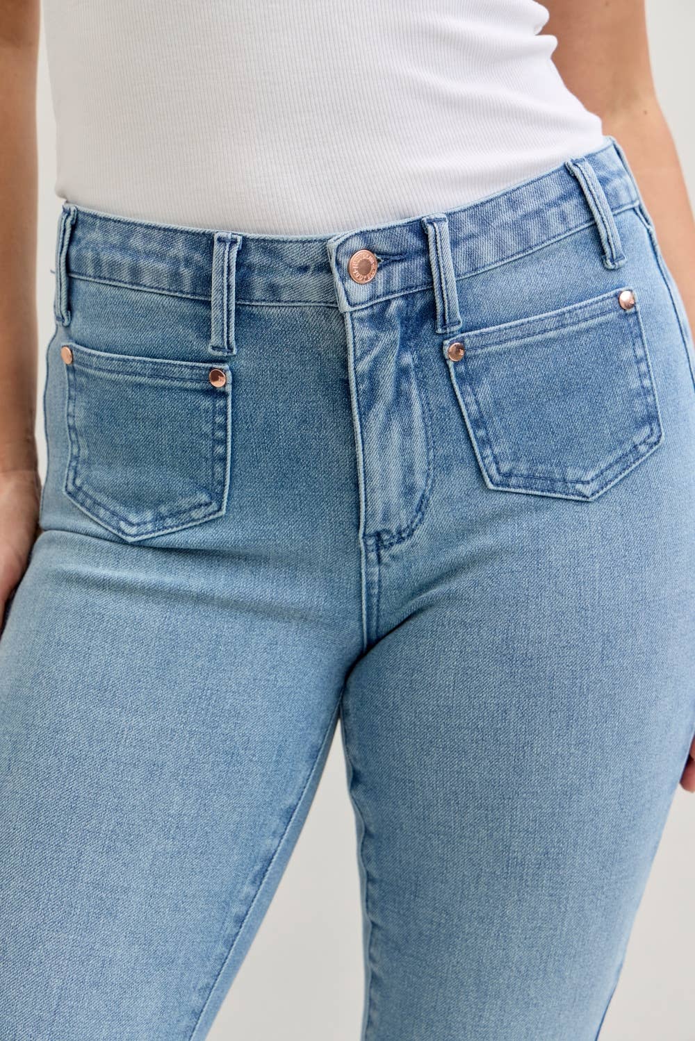 Judy Blue Bootcut/Front Patch Pocket