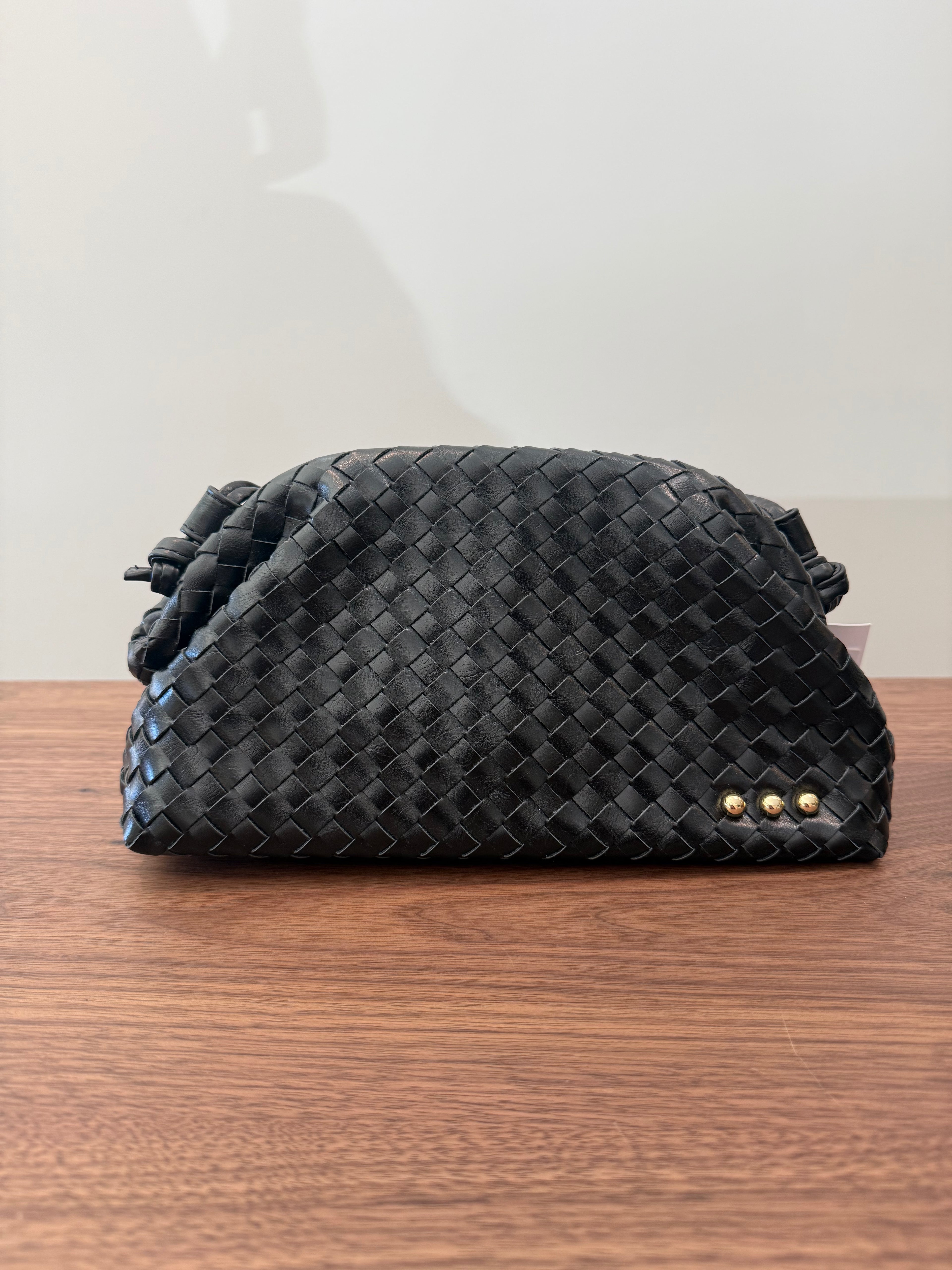 Lacy Woven Frame Crossbody