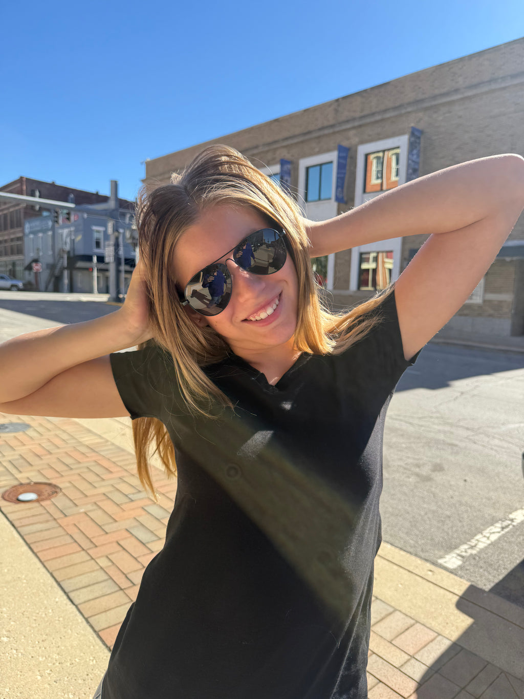 Rebecca Round Aviator Sunglasses