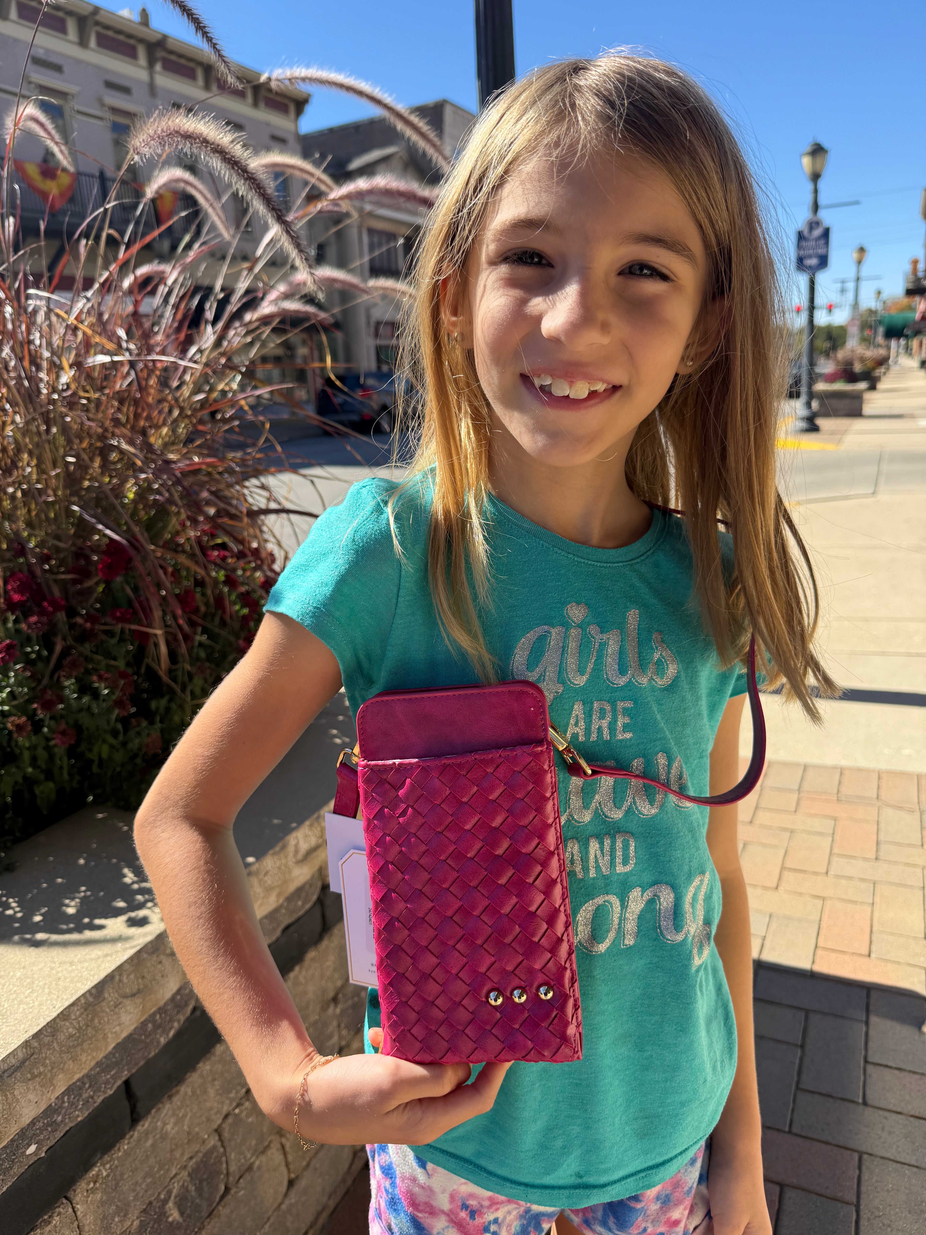 Woven Double Duty Phone Bag