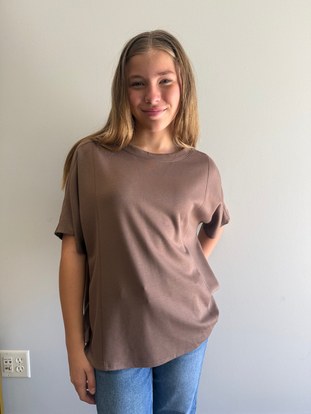 Boxy Dolman Modal Top