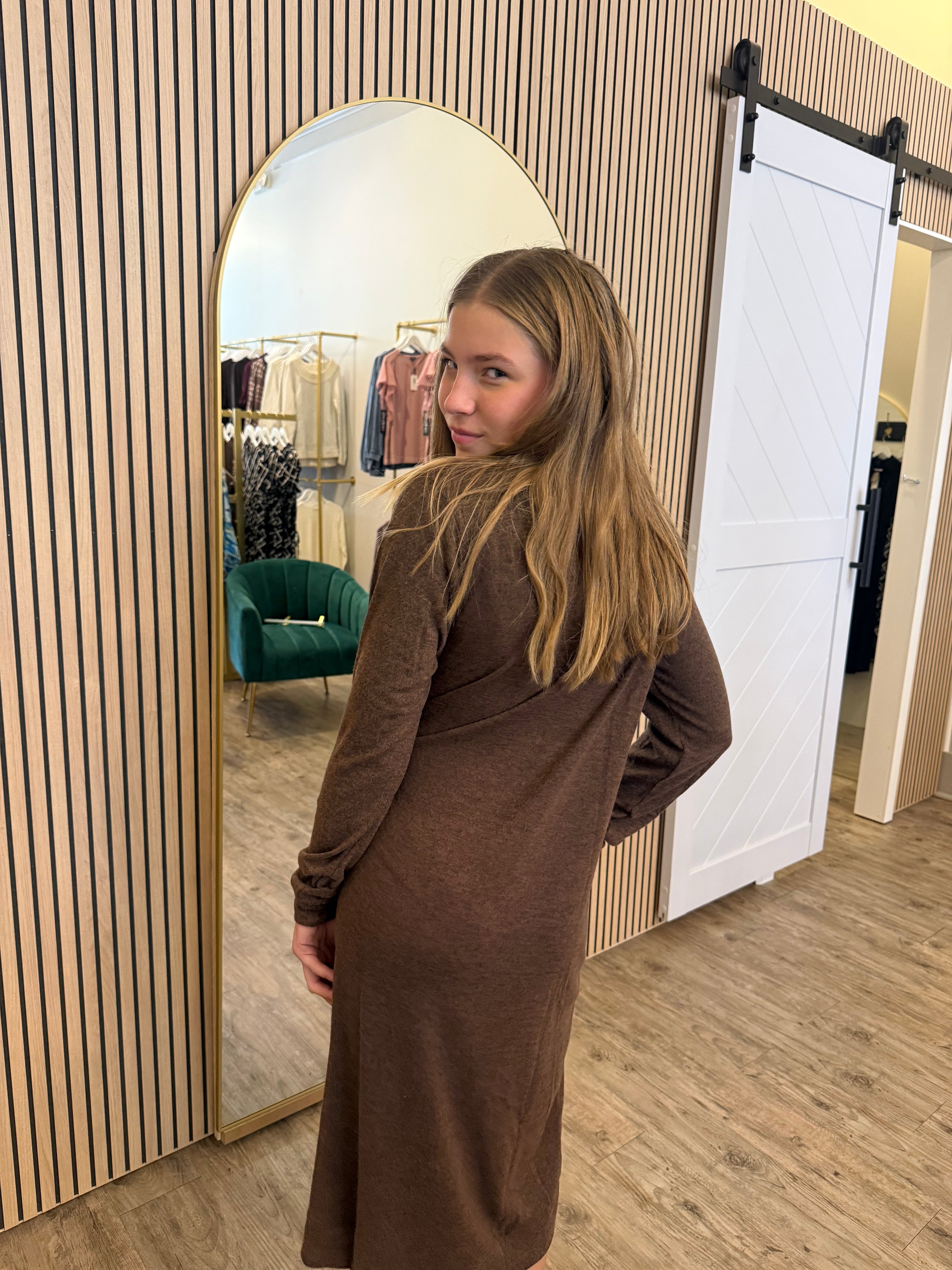 Hacci Knit Tunic Dress Plus Size