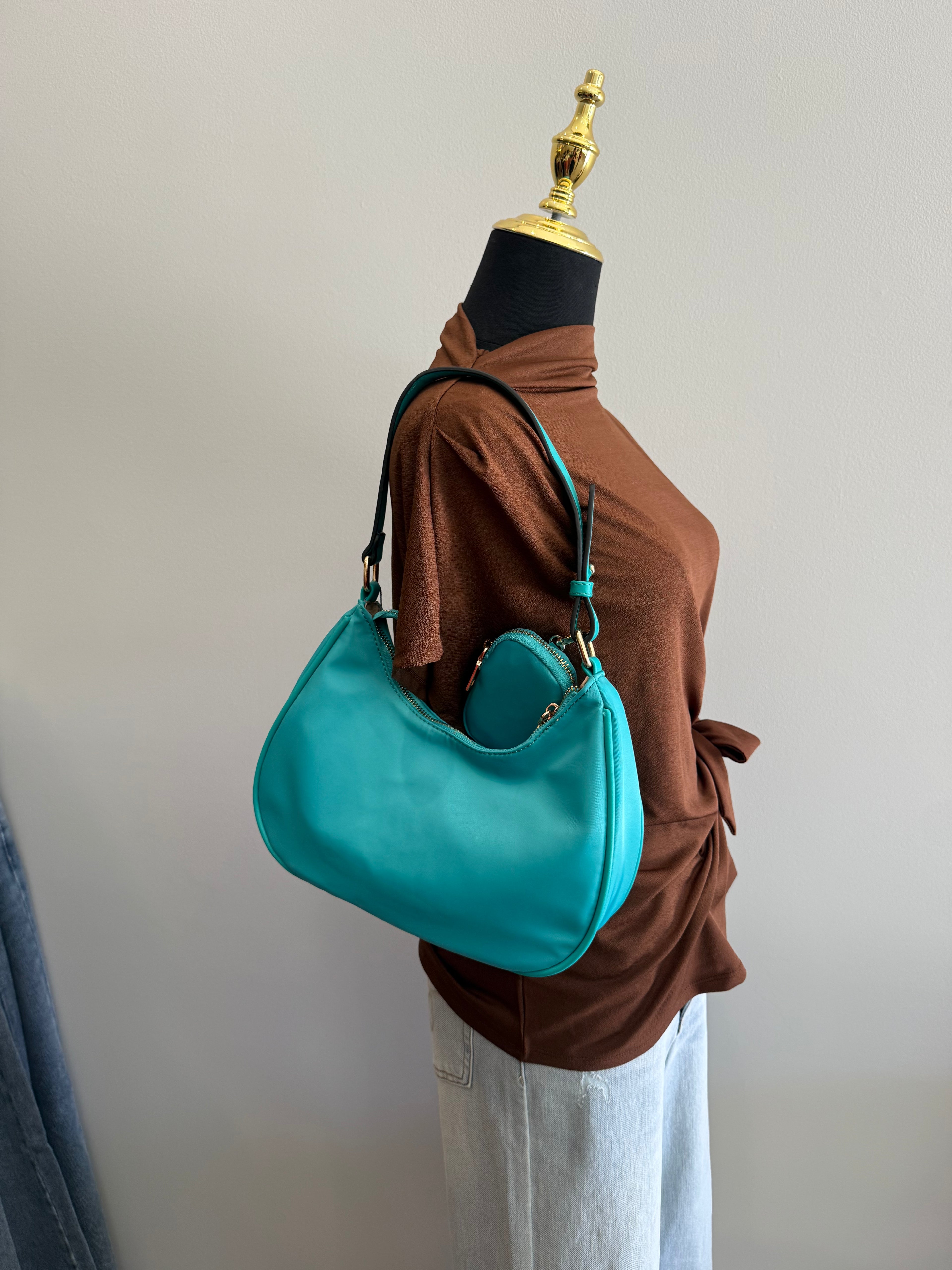 Jada Nylon Shoulder Bag w/ Coin Pouch