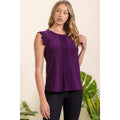 ITY PLEAT RUFFLE TANK