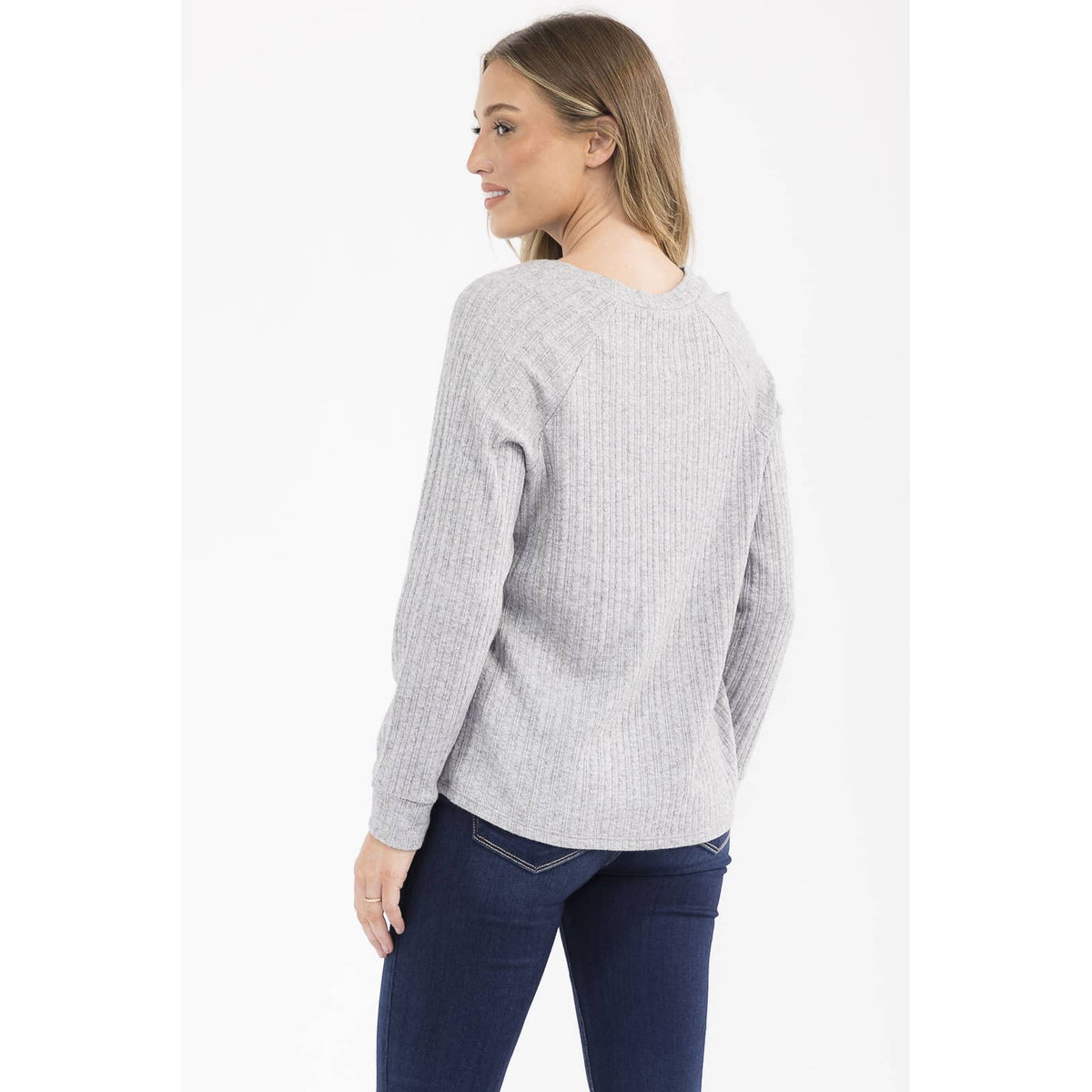TORTOISE BUTTON SWEATSHIRT